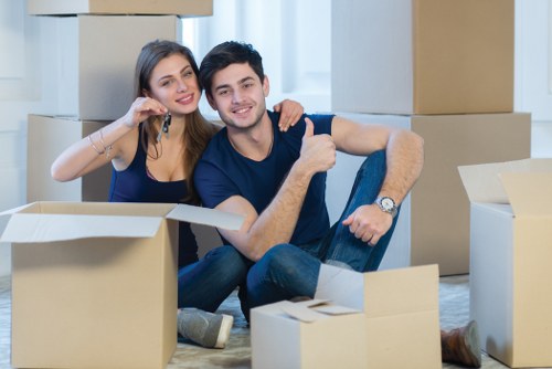 Moving van safety and insured removals team at Pettswood