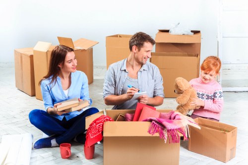 House removals team supporting a family move in Petts Wood