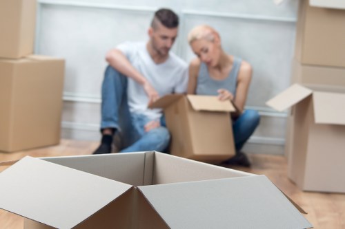 Careful furniture handling during a home move