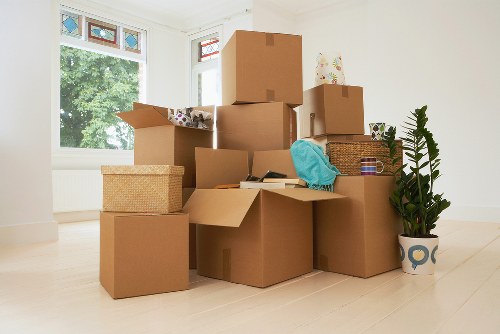 Removal team handling furniture and boxes during a Petts Wood home move