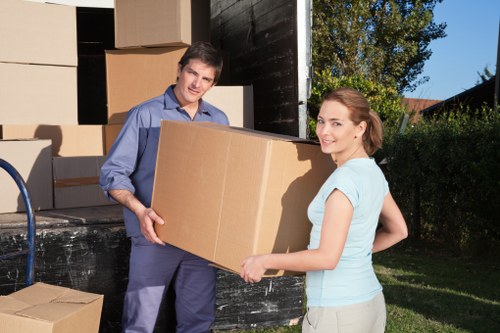 Local removals van serving a Petts Wood residential street