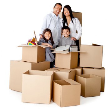 Packing and loading household items for a Petts Wood removal